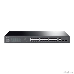 TP-Link TL-SG1428PE ���������� Easy Smart � 26 ����������� ������� RJ45 (24 ����� PoE+) � 2 ������� SFP  [��������: 3 ����]