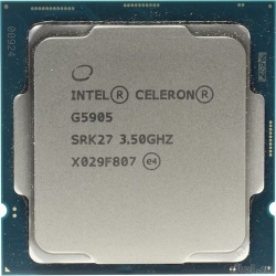 CPU Intel Celeron G5905 Comet Lake OEM {Base 3,50GHz, UHD 610, L3 4Mb, TDP 58W, S1200}  [��������: 1 ���]