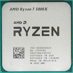 CPU AMD Ryzen 7 5800X OEM (100-000000063) {3,80GHz, Turbo 4,70GHz, Without Graphics AM4}  [��������: 1 ���]