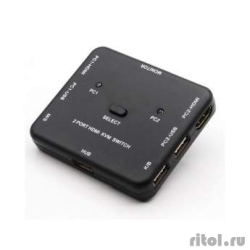 ORIENT HS21, HDMI KVM ������������� �� 2 ����������, ����� HDM + 2xUSB (����������+����), ��������� 4K@30Hz, ������ ������������ �� �������, �� ��������� ������� ������� (31066)  [��������: 1 ���]