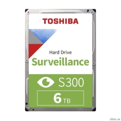 6TB Toshiba Surveillance S300 (HDWT860UZSVA/HDKPB06Z0A01S) {SATA 6.0Gb/s, 5400 rpm, 256Mb buffer, 3.5" ��� ���������������}  [��������: 1 ���]