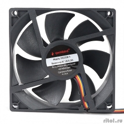Gembird ���������� ��� ������� 92x92x25, ������, 4 pin, ������ 30 �� (D9225SM-4)  [��������: 3 ������]