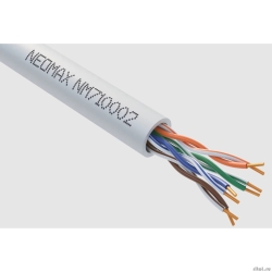 ������ NEOMAX [NM710002] U/UTP cat.5e 4x2x0.52, 24 AWG, ����, ����������, PVC, 305�, �����;  Fluke Tested  [��������: 5 ���]