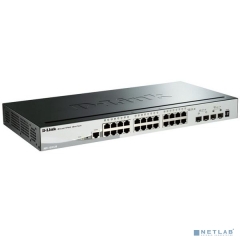 D-Link DGS-1520-28/A1A ����������� L3 ����������� ���������� � 24 ������� 10/100/1000Base-T, 2 ������� 10GBase-T � 2 ������� 10GBase-X SFP+  [��������: 1 ���]