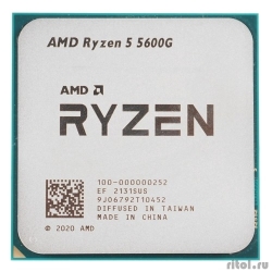 CPU AMD Ryzen 5 5600G OEM (100-000000252) {3,90GHz, Turbo 4,40GHz, Vega 7 AM4}  [��������: 1 ���]
