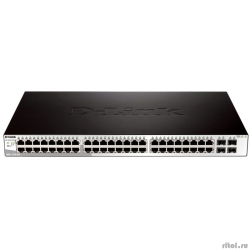 D-Link DGS-1210-52/F3A ����������� L2 ���������� � 48 ������� 10/100/1000Base-T � 4 �����-������� 100/1000Base-T/SFP  [��������: 1 ���]