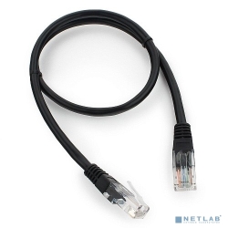 Cablexpert PP12-0.5M/BK ����-���� UTP ���. 5e, 0.5�, �����, ������������, ������ (PP12-0.5M/BK)  [��������: 3 ������]