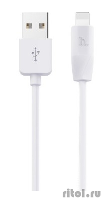 HOCO HC-32007 X1/ USB ������ Lightning/ 1m/ 2.1A/ White  [��������: 1 ���]