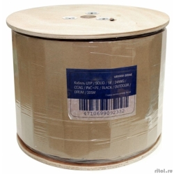 5bites ������ US5500-305APE-M ����� ���� UTP/SOLID/5E/CCAG/PVC+PE/BLACK/OUTDOOR/MESSENGER/DRUM/305M  [��������: 1 ���]