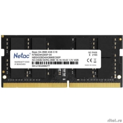 SO-DIMM DDR4 4Gb PC21300 2666MHz CL19 Netac 1.2V (NTBSD4N26SP-04)  [: 3 ]