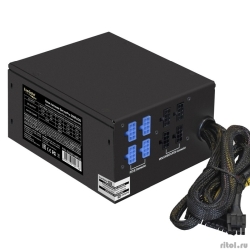 Exegate EX292198RUS ��������� �� 500W ExeGate ServerPRO-500RADS (ATX, for 3U+ cases, APFC, ��� 80% (80 PLUS), 14cm fan, 24pin, (4+4)pin, PCIe, 5xSATA, 4xIDE, FDD, Cable Management, black)  [��������: 1 ���]