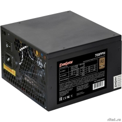 Exegate EX282154RUS ���� ������� 700W ExeGate 80 PLUS� Bronze 700PPH (ATX, APFC, ��� 89% (80 PLUS Bronze), 12cm fan, 24pin, (4+4)pin, PCIe, 5xSATA, 3xIDE, black, Color Box)  [��������: 1 ���]