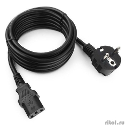 ������ ������� Cablexpert Schuko-C13, VDE, 3�0.75��2, 10�, � �����������, 1�, ������, ����� (PC-186-VDE-1M)  [��������: 3 ������]