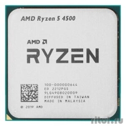 CPU AMD Ryzen 5 4500 OEM (100-000000644) {3,60GHz, Turbo 4,10GHz, Without Graphics, L3 8Mb, TDP 65W, AM4}  [��������: 1 ���]