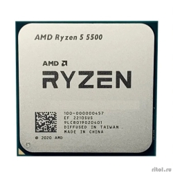 CPU AMD Ryzen 5 5500 OEM (100-000000457) {3,60GHz, Turbo 4,20GHz, Without Graphics AM4}  [��������: 1 ���]