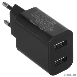 Cablexpert ������� ������� USB 2 �����, 2.4A, ������ + ������ 1� Type-C (MP3A-PC-37)  [��������: 3 ������]