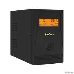 Exegate EX292776RUS ��� ExeGate Power Smart ULB-800.LCD.AVR.2SH <800VA/480W, LCD, AVR, 2*Schuko, ������������� ������, Black>  [��������: 2 ����]