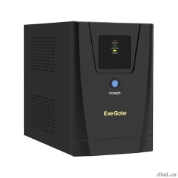 Exegate EX292794RUS ��� ExeGate SpecialPro UNB-1200.LED.AVR.2SH.3C13.USB <1200VA/750W, LED, AVR, 2*Schuko+3*C13, USB,�����.������, ������������� ������, Black>  [��������: 2 ����]