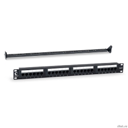 Cabeus PL-24-Cat.6-Dual IDC ����-������ 19" (1U), 24 ����� RJ-45, ��������� 6, Dual IDC, � ������ ��������� �������������  [��������: 2 ������]