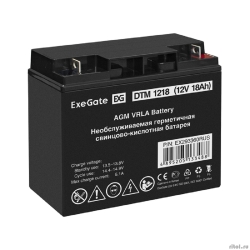 Exegate EX293360RUS �������������� ������� ExeGate DTM 1218 (12V 18Ah, ������ F3 (���� �5 � ������))  [��������: 1 ���]