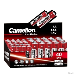 Camelion Plus Alkaline COMBO40 (20LR6 + 20LR03-CB, ���������,1.5�) (40 ��. � ��-��)   [��������: 1 ���]