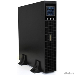 Exegate EX293054RUS ��� Pure Sine Wave ExeGate SinePower UHB-3000.LCD.AVR.1SH.4C13.RJ.USB.2U <3000VA/2400W, LCD, AVR, 1*Schuko+4*C13, RJ45/11, USB, Rackmount 2U/Tower, ������������� ������, Black>  [��������: 2 ����]