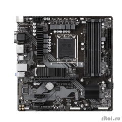 Gigabyte B760M DS3H DDR4 {Socket 1700, Intel�B760, 4xDDR4-3200, D-SUB+HDMI+DP+DP, 1xPCI-Ex16, 2xPCI-Ex1, 4xSATA3(RAID 0/1/5/10), 2xM.2, 8Ch Audio, 2,5GbLan, (2+4)xUSB2.0, (3+2)xUSB3.2, (1+0)xUSB3.2}  [��������: 3 ����]
