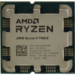 CPU AMD Ryzen 9 7900X OEM (100-000000589) {4,70GHz, Turbo 5,60GHz, RDNA 2 Graphics AM5}  [��������: 1 ���]
