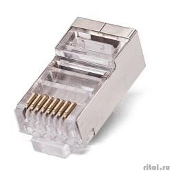 Filum FL-NA-PLUG6-3 ��������� RJ-45, 6 ���., 8p8c, �����, 50 ���, �������������, ��� ������������ � ������������� ������, ��/100 �� (873374)  [��������: 3 ������]