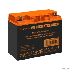 Exegate EX285662RUS �������������� ������� ExeGate HRL 12-18 (12V 18Ah, ������ F3 (���� �5 � ������))  [��������: 1 ���]