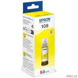 EPSON C13T09C44A  �������� 108 EcoTank Ink ��� Epson L8050/L18050, Yellow 70ml  [��������: 3 ������]