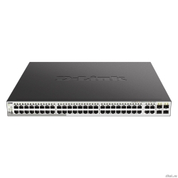 D-Link DGS-1210-52MP/F4A PROJ ����������� L2 ���������� � 48 ������� 10/100/1000Base-T � 4 �����-������� 100/1000Base-T/SFP (48 ������ PoE 802.3af/at, PoE-������ 370 ��)  [��������: 1 ���]