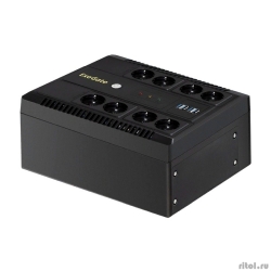 Exegate EX295011RUS ��� ExeGate NEO NNB-650.LED.AVR.8SH.CH <650VA/390W, LED, AVR, 8*Schuko, 4*USB-����� ��� �������, Black>  [��������: 1 ���]