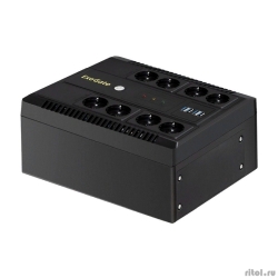 Exegate EX295012RUS ��� ExeGate NEO NNB-850.LED.AVR.8SH.CH <850VA/510W, LED, AVR, 8*Schuko, 4*USB-����� ��� �������, Black>  [��������: 1 ���]