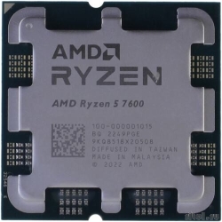 CPU AMD Ryzen 5 7600 OEM (100-000001015) {Raphael, 6C/12T, 3.8/5.1GHz, 32MB, 65W}   [��������: 1 ���]