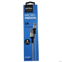 PERFEO ������ USB2.0 A ����� - Micro USB �����, �����, ����� 2 �., ���� (U4809)  [��������: 6 �������]