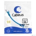 Cabeus PC-UTP-RJ45-Cat.5e-0.15m-BL-LSZH ����-���� U/UTP, ��������� 5�, 2xRJ45/8p8c, ����������������, �����, LSZH, 0.15�  [��������: 2 ������]