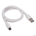 Cablexpert ������ USB2.0 AM/Type-C, 3�, 18��, QC3.0, �����������, ����, 1�, �����, ����� (CC-USB2S-AMCM-1M-W)  [��������: 3 ������]