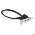 Exegate EX298293RUS ������ ������ � ������ 2xUSB2.0 ExeGate BrctUSB2-2A-LP (USB 2.0 9pin (IDC 9pin F) --> 2x USB 2.0 Af, ������ 20��, Low Profile)  [��������: 1 ���]