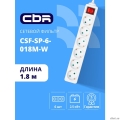 CBR ������� ������ CSF SP-6-018M-W, 10A, 6 �����������, ������ �� �����, 3x0.75��2, ����, 1.8 �, �����  [��������: 5 ���]