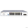 Wi-Tek WI-PCES218GF, ������������� PoE 250��, 16FE PoE + 2 Combo GE/SFP, Easy Smart  [��������: 3 ����]