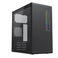 Foxline FL-728TG-U3C mATX, TG, 1xUSB3.0+1xUSB2.0+1xType-C(USB2.0)+1xARGB strip on front, Black  [��������: 1 ���]