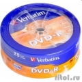 Verbatim ����� DVD-R 4.7Gb 16-�, 25��. Shrink (43730)  [��������: 2 ������]