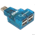 Gembird HUB USB2.0 Mini 4-port [UHB-CN224]  [��������: 6 �������]