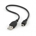 Gembird CCP-USB2-AM5P-1 USB 2.0 ������ PRO ��� ����. 0,3� AM/miniBM  �����.����., ������   [��������: 3 ������]
