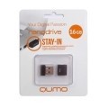 USB 2.0 QUMO 16GB NANO [QM16GUD-NANO-B] Black  [Гарантия: 3 года]