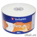 Verbatim  Диски DVD-R  4,7 Gb 16x DataLife Inkjet Printable, Shrink, 50 шт (43793)  [Гарантия: 2 недели]