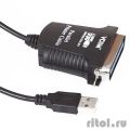 VCOM VUS7052 Кабель-адаптер USB A (вилка) -> LPT (прямое подключение к LPT порту принтера) 1.8m  [Гарантия: 1 год]