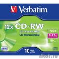 Verbatim  Диск CD-RW  700Mb 12x DataLife+ (10шт) (43148)  [Гарантия: 2 недели]