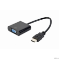 Gembird ���������� HDMI-VGA Cablexpert, 19M/15F, ������ 15�� (A-HDMI-VGA-04)  [��������: 3 ������]
